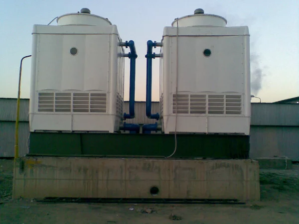برج-خنک-کننده-فایبرگلاس-مکعبی-610-تن-تبرید-سارآفرین-مدل-afc