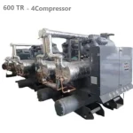 چیلر تراکمی آب خنک 600 تن تبرید رکمان مدل 4DTCHS600