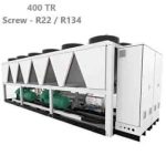 چیلر-تراکمی-هوایی-اسکرو-400-تن-تبرید-رکمان-مدل-dtchs400