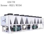 چیلر-تراکمی-هوایی-اسکرو-650-تن-تبرید-رکمان-مدل-dtchs650
