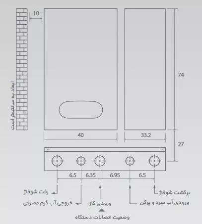 پکیج-دیواری-بوتان-مدل-پارما-22000-parma-22i